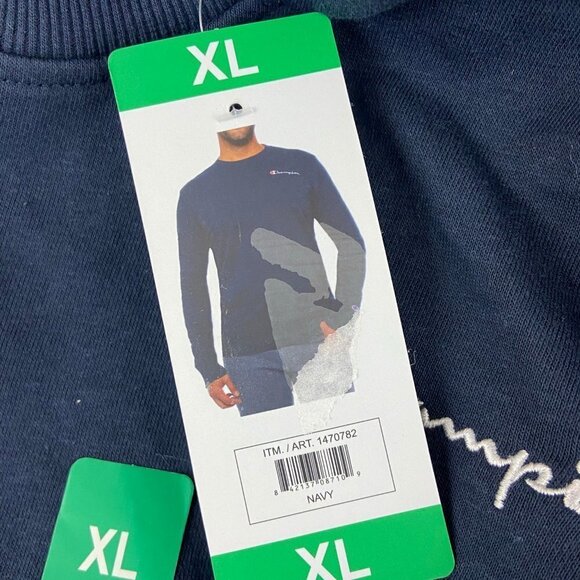 Champion Nany Blue Crewneck Sweatshirt XL NWT - Picture 4 of 6